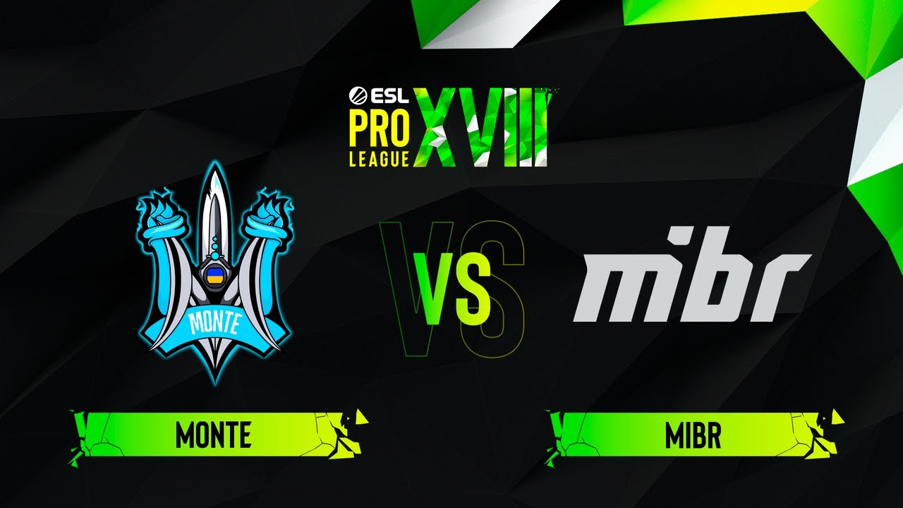 Monte vs. MIBR - Map 2 [Anubis] - ESL Pro League Season 18 - Group B