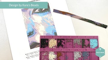 Vlog 1 - Graffiti Girl Pattern | Large Peyote Pattern | Beaded Painting Picture