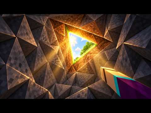 I played Minecraft... but EVERYTHING is TRIANGLES! (PrismCraft)