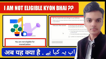 You Are Not Eligible For YouTube Monetization ?? | Complete solution
