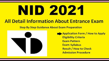 NID 2021 - Notification, Dates, Application, Eligibility, Admit Card, Pattern, Syllabus, Result
