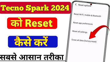 Tecno spark go 2024 mobile ko reset kaise kare |tecno spark go 2024 factory data reset kaise kare