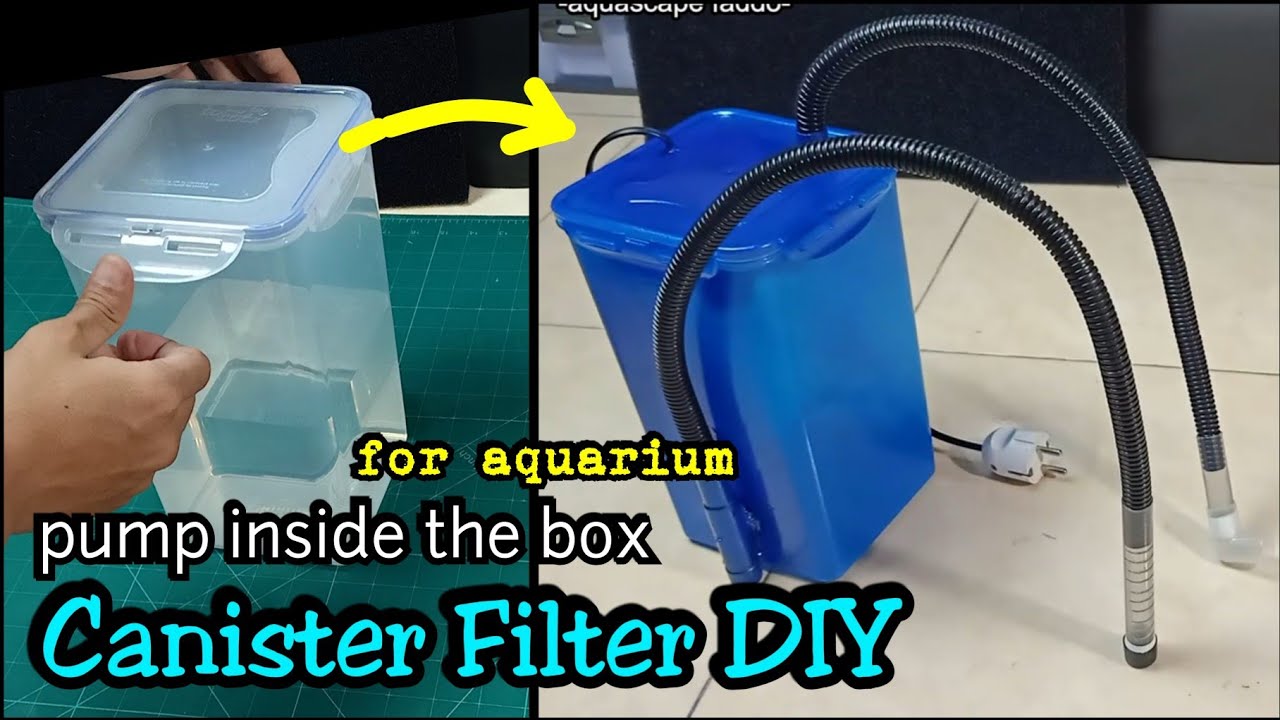 Membuat Filter Canister Diy Untuk Aquarium Dari Toples Plastik Murah - Youtube