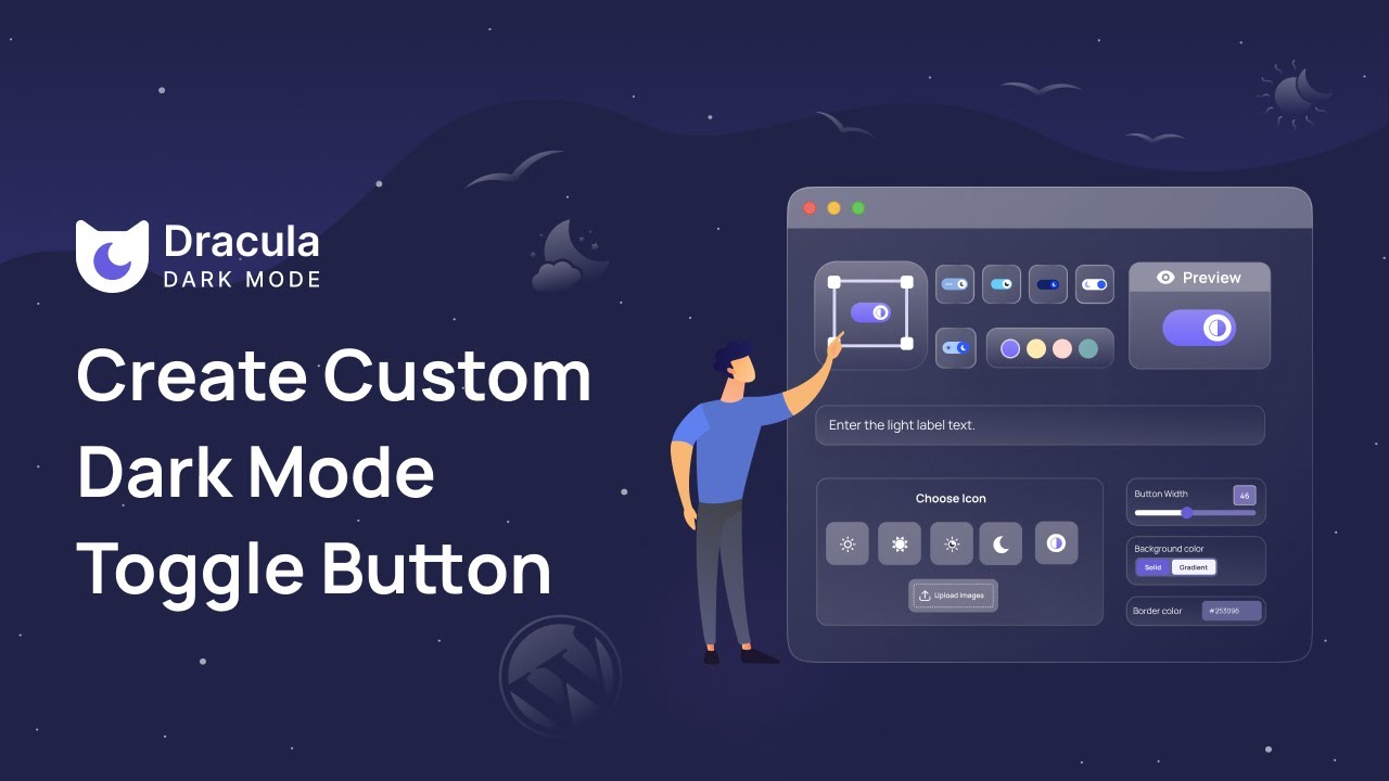How to Create & Customize Your Own Dark Mode Toggle Button - YouTube