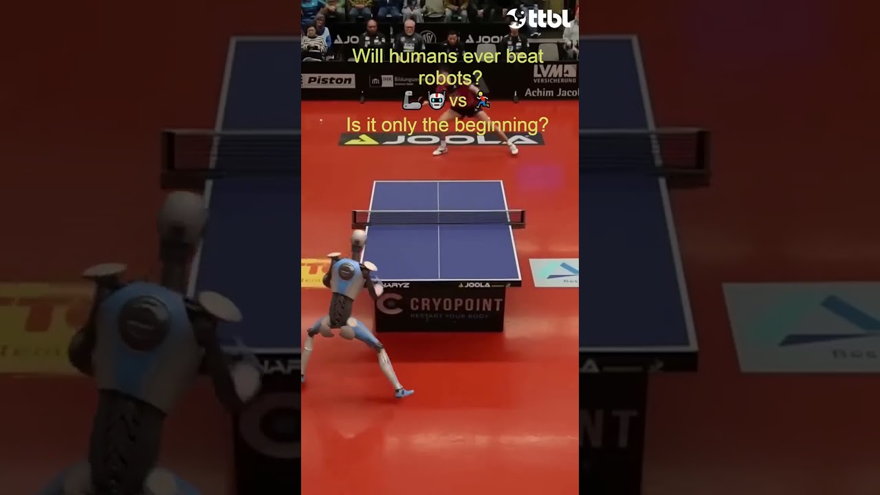 "Epic Showdown: Chinese Table Tennis Pro vs. Advanced Robot!" # robot #ai #tabletennis