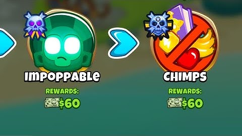 BTD6–One, Two, Tree—Impoppable / CHIMPS—No Monkey Knowledge + No Hero