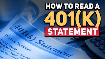 How to Read a 401k Statement