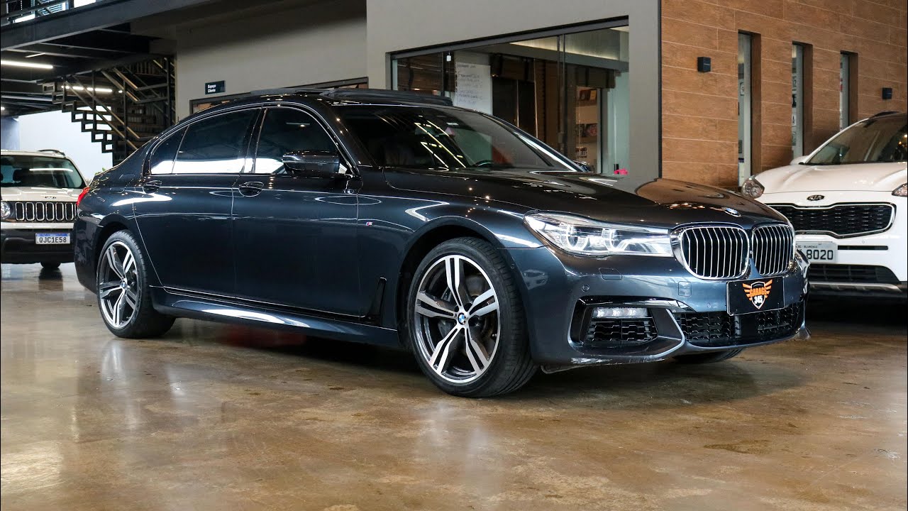 BMW 750i M Sport 4.4 V8 BITURBO 2017 BMW Mais luxuosa que existe - YouTube