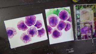 easy painting petunias quick
