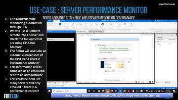 Citrix/RDP - Remote Server Performance Monitoring Automation with RPA