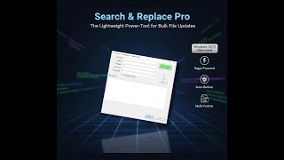Search and Replace Utility for Windows
