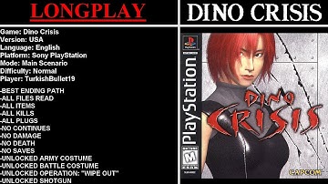 Dino Crisis [USA] (PlayStation) - (Longplay - Normal Difficulty | Best Ending Path)