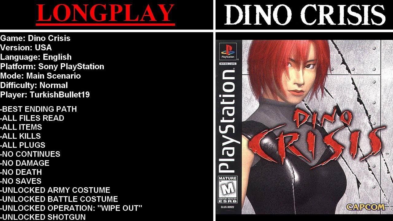 Dino Crisis - PlayStation, PlayStation