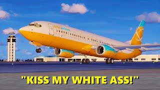 Meeting a DRUNK Pilot in Flight Simulator X (Multiplayer ATC) screenshot 4
