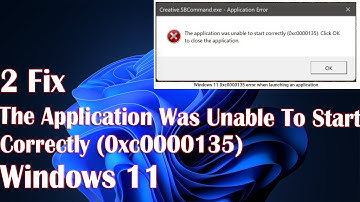 Application Was Unable To Start Correctly With Error Code 0xc0000135 In Windows 11 - 2 Fix How To