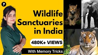 Wildlife Sanctuaries in India with States | Important Facts & Endangered Species | Memory Tricks