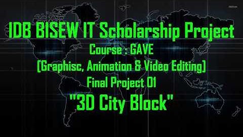 JFCE_01 # 3d_Max_01 # 3d Max Project (3D City Block)