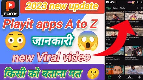 🔥😳 2023  Playit apps A To Z features || how to Playit apps || Playit apps viral video || #new #viral