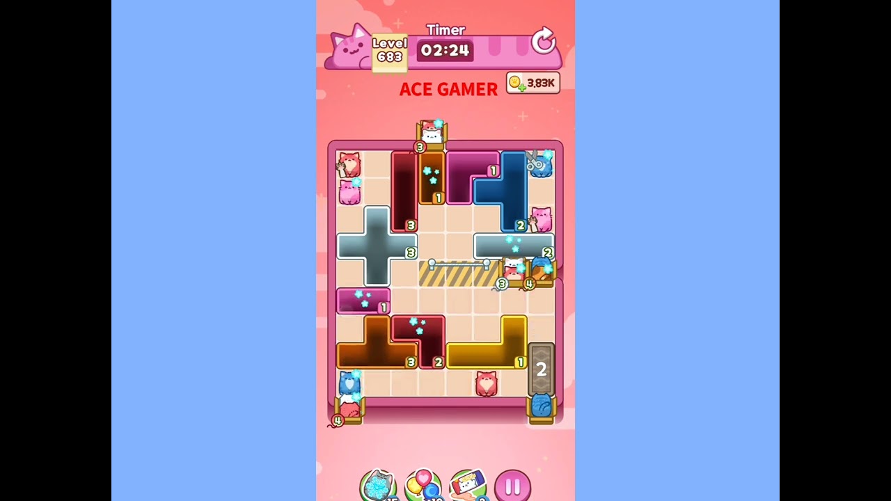 Drop the cat level 683 walkthrough solution 