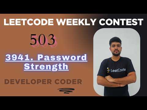 Password Strength | LeetCode 3941 | Weekly Contest 503 | Java | Developer Coder