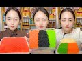 Rainbow Ice Crunch Mukbang | Colorful Flavored Ice ASMR Eating Sounds #99