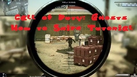 Call of Duty: Ghost How to Snipe (Quick Scope and Hard Scope) Tutorial