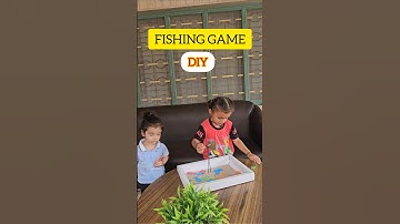 How to make a fishing game at home for kids #fishing #creative #diy