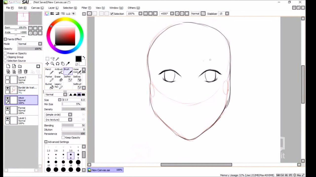 Tuto 2 Comment Dessiner Un Visage Manga étape Par étape Rebirth