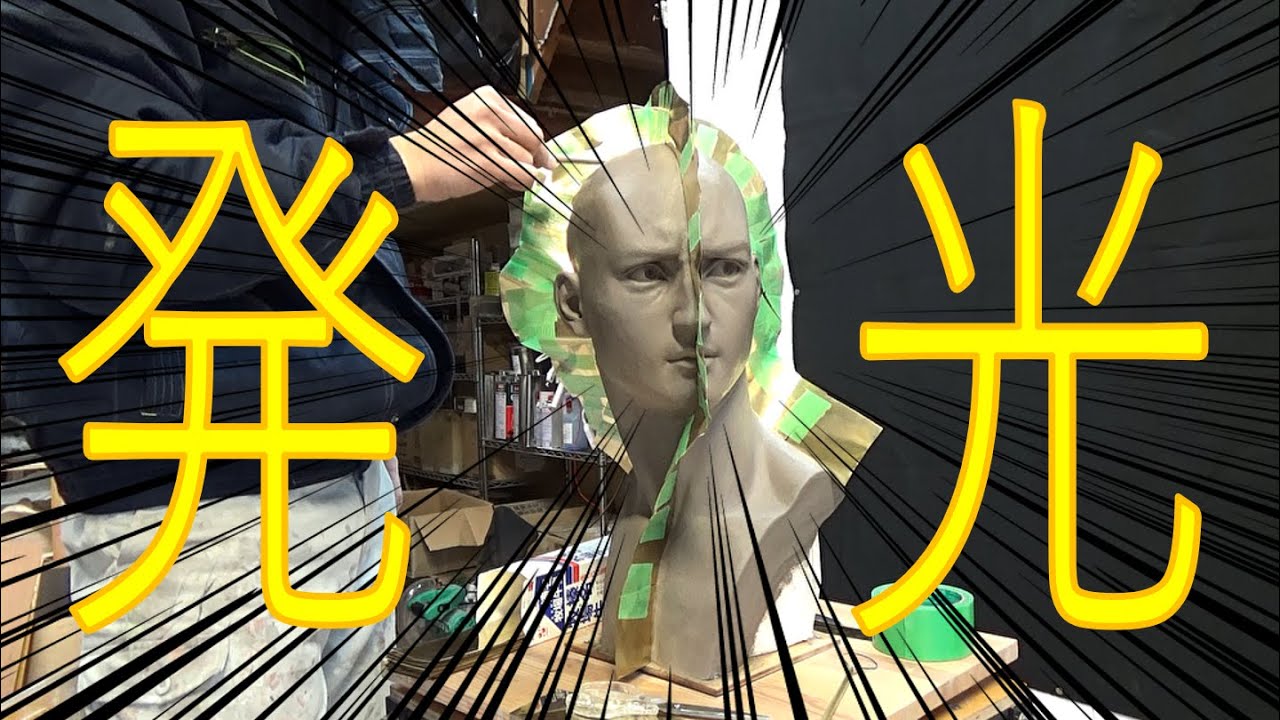 【シリコン型取り】水粘土原型の型取り①（切金を使う場合）切金差し込み／ Ichitaka Kamiji Workshop（日本語字幕編集済み）リアリズム彫刻制作全工程＃１