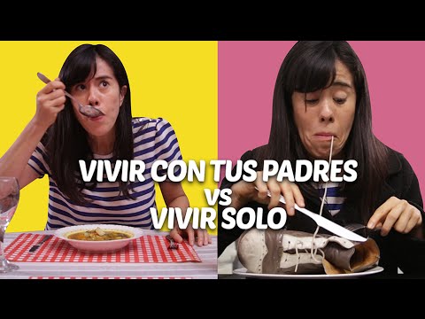 Vivir con tus padres vs. vivir solo