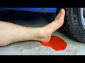 Crushing Crunchy & Soft Things by Car! EXPERIMENT Сar vs  Plastic Foot