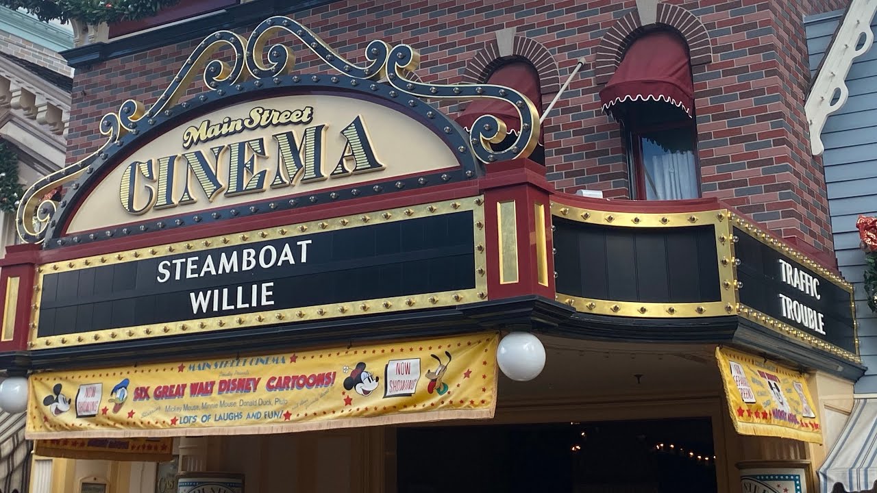 Steamboat Willie @ Main Street Cinema in Disneyland