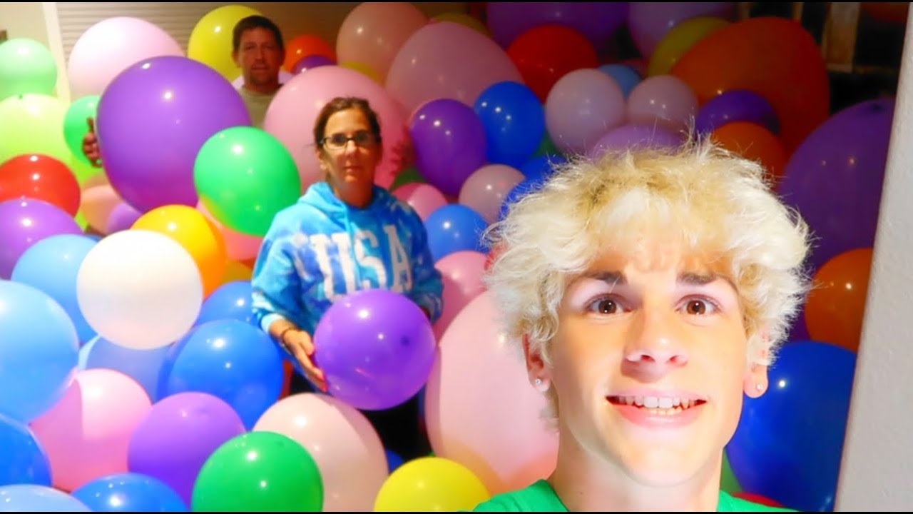 I FILLED my PARENTS BEDROOM with BALLOONS prank