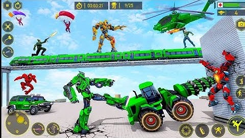 Flying Jet Robot Car Transform - Android iOS gameplay