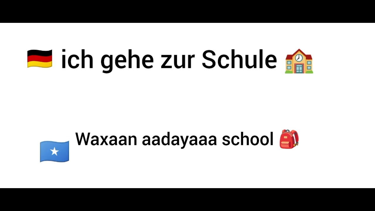 barashada luuqada AF (Germany)🇩🇪 jarmalka oo af Somali ku fasiran casharka 9  Aad