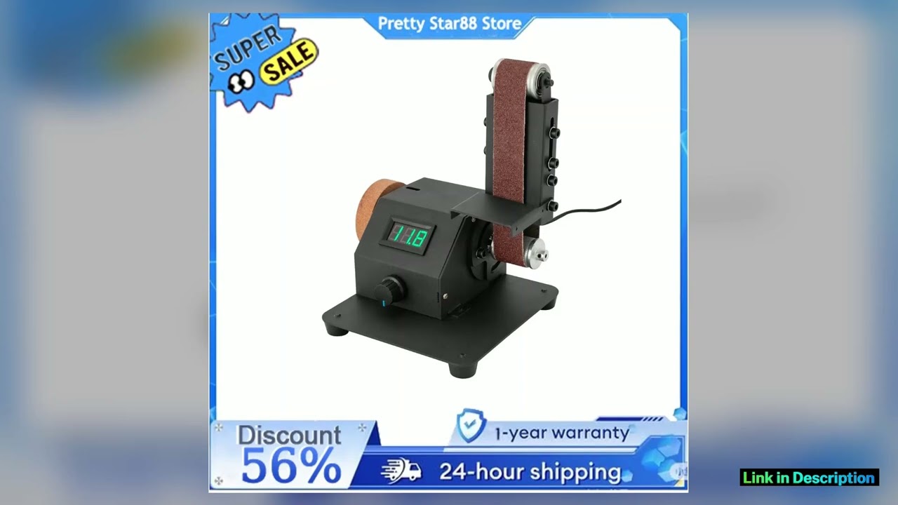 350W Electric Mini Belt Sander DIY 8500rmin for Knife Making Upgrade Knife Sharpening 2KG with