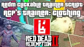 RedM Clickable Trainer: Clothing Menu