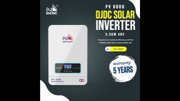 The DJDC Solar Inverter PV 6000 delivers powerful and efficient energy