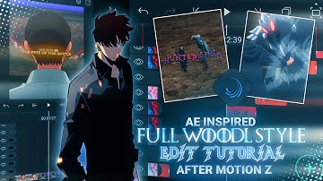 Full Woodl Style Edit Tutorial 🔥 | After Motion Z (+ Free Preset) ❤️ #anime #tutorial 