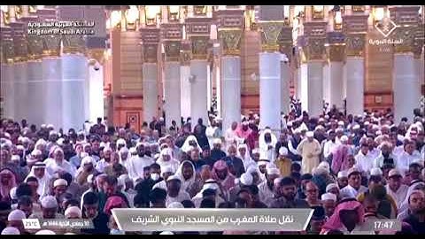 صلاة المغرب من المسجد النبوي الشيخ أ.د. محمد برهجي الأربعاء 10 جمادى الأخرة 1446هـ سورة إبراهيم