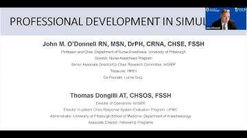 Professional Development in Simulation