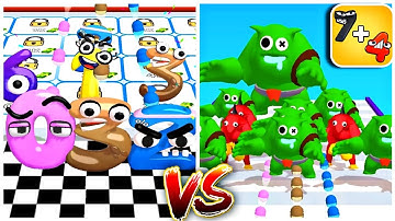 Merge Number Run 3D | Merge alphabet lore gameplay android iOS