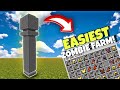 EASIEST ZOMBIE FARM ONLY 4 MINUTE !! [Minecraft bedrock]