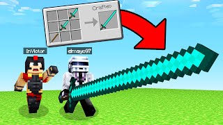 ¿COMO CRAFTEAR LA ESPADA MAS PODEROSA?  ESPADAS GIGANTES en MINECRAFT