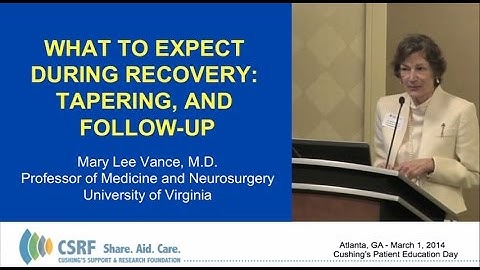 What to Expect During Recovery, Tapering and Follow-up