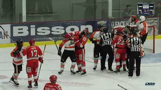 Mêlée Thetford Mines vs Laval (Jean-Philip Chabot et Alexandre Tremblay - Rudesse) - 07-10-22