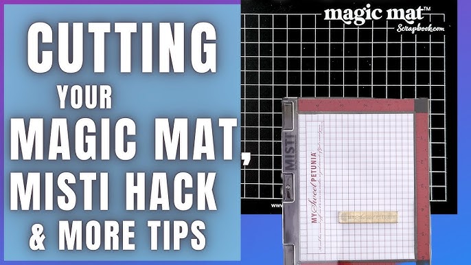 How To Place A Grip Mat In A MISTI Stamping Tool — Sprinkled With Glitter