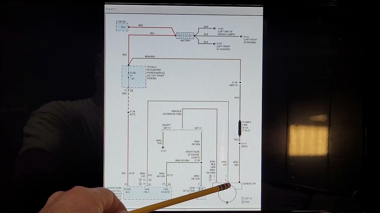 06 Dodge Ram 1500 4 7l P0622 Alternator Field Circuit Test - YouTube