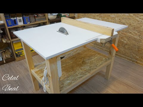 Making a simple table saw / Homemade table saw part 1 / Tezgah testere yapımı