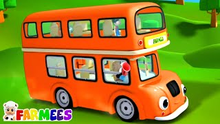Ruedas en el bus | Rimas para niños | Farmees Español | Dibujos animados | Canciones infantiles